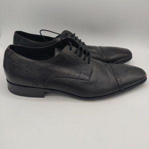 Hugo Boss Vero Cuoio Black Leather Oxford
